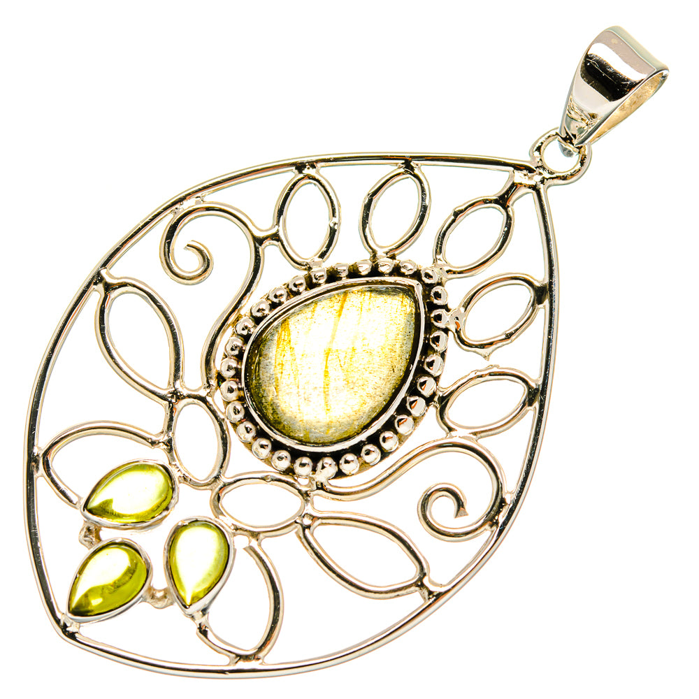 Labradorite Pendants handcrafted by Ana Silver Co - PD24853 - Photo 2
