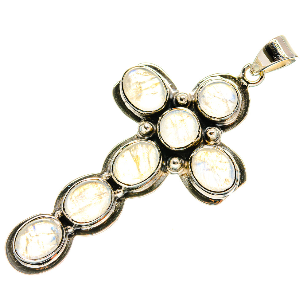 Rainbow Moonstone Pendants handcrafted by Ana Silver Co - PD24873 - Photo 2