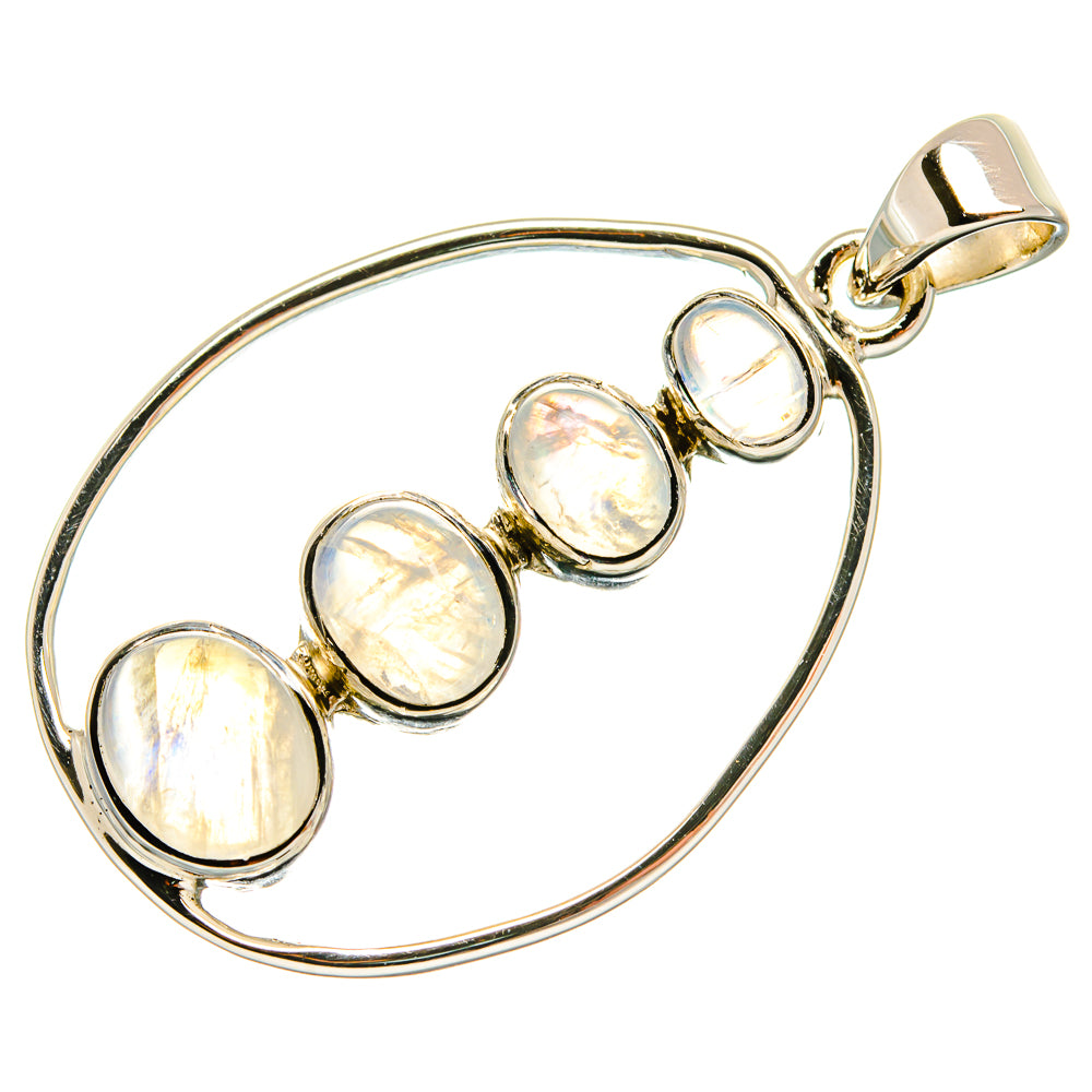 Rainbow Moonstone Pendants handcrafted by Ana Silver Co - PD24883 - Photo 2