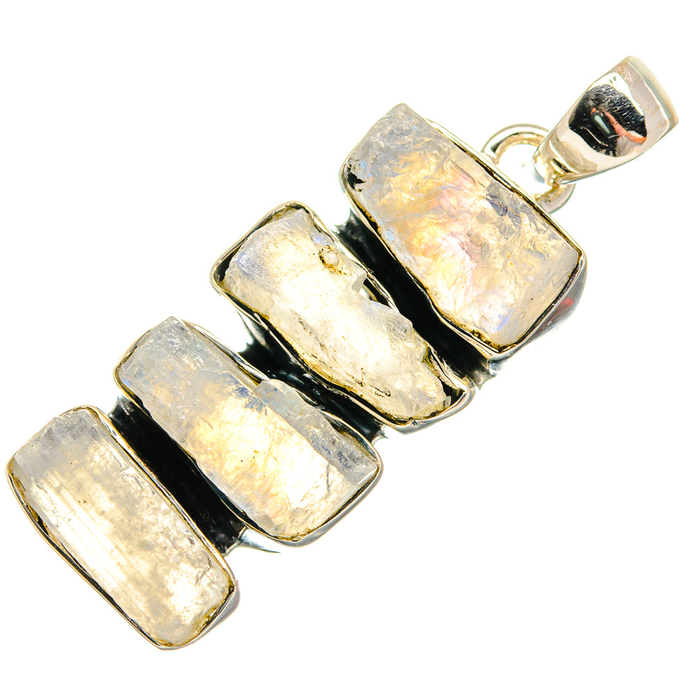 Rainbow Moonstone Pendants handcrafted by Ana Silver Co - PD25003 - Photo 2