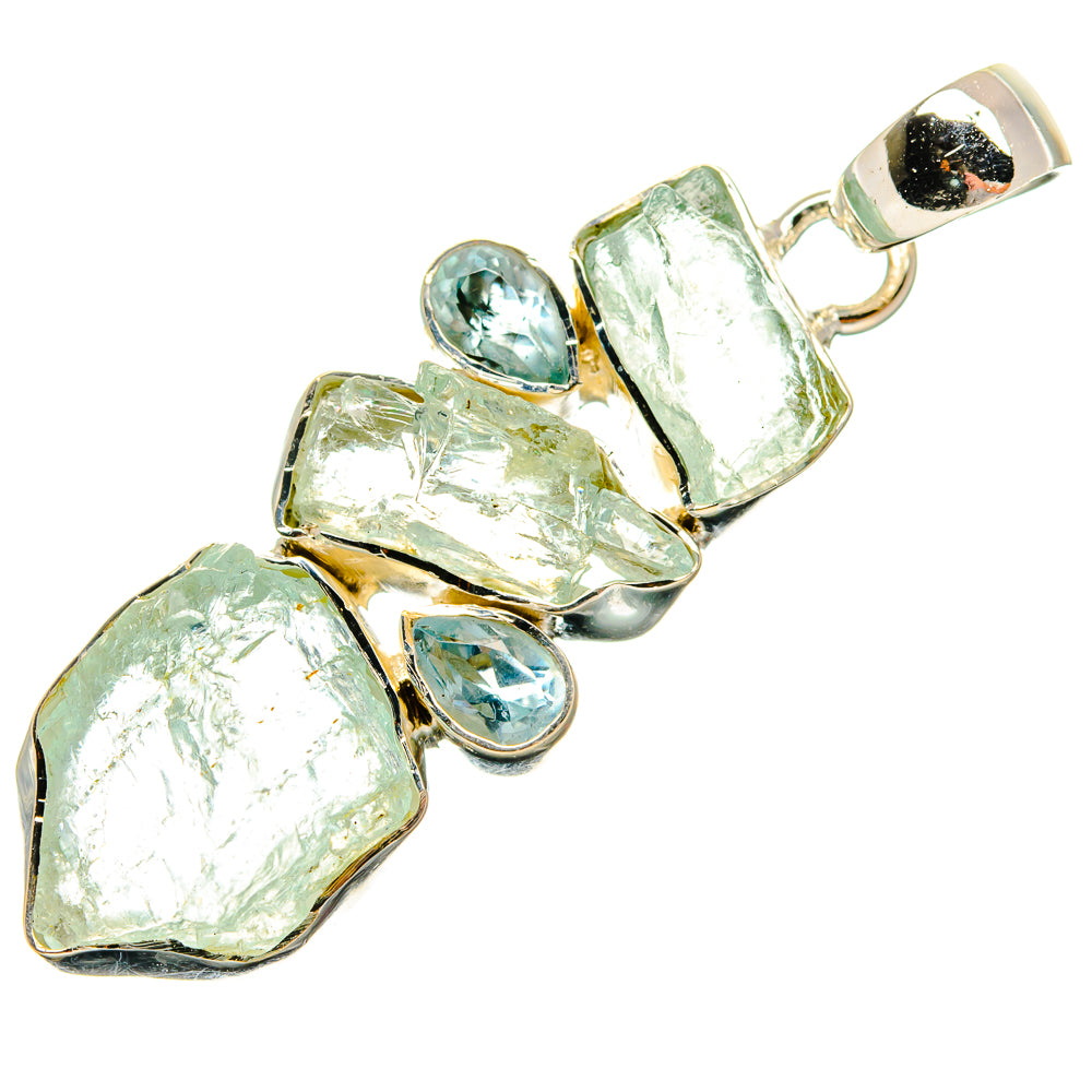 Aquamarine Pendants handcrafted by Ana Silver Co - PD25005 - Photo 2