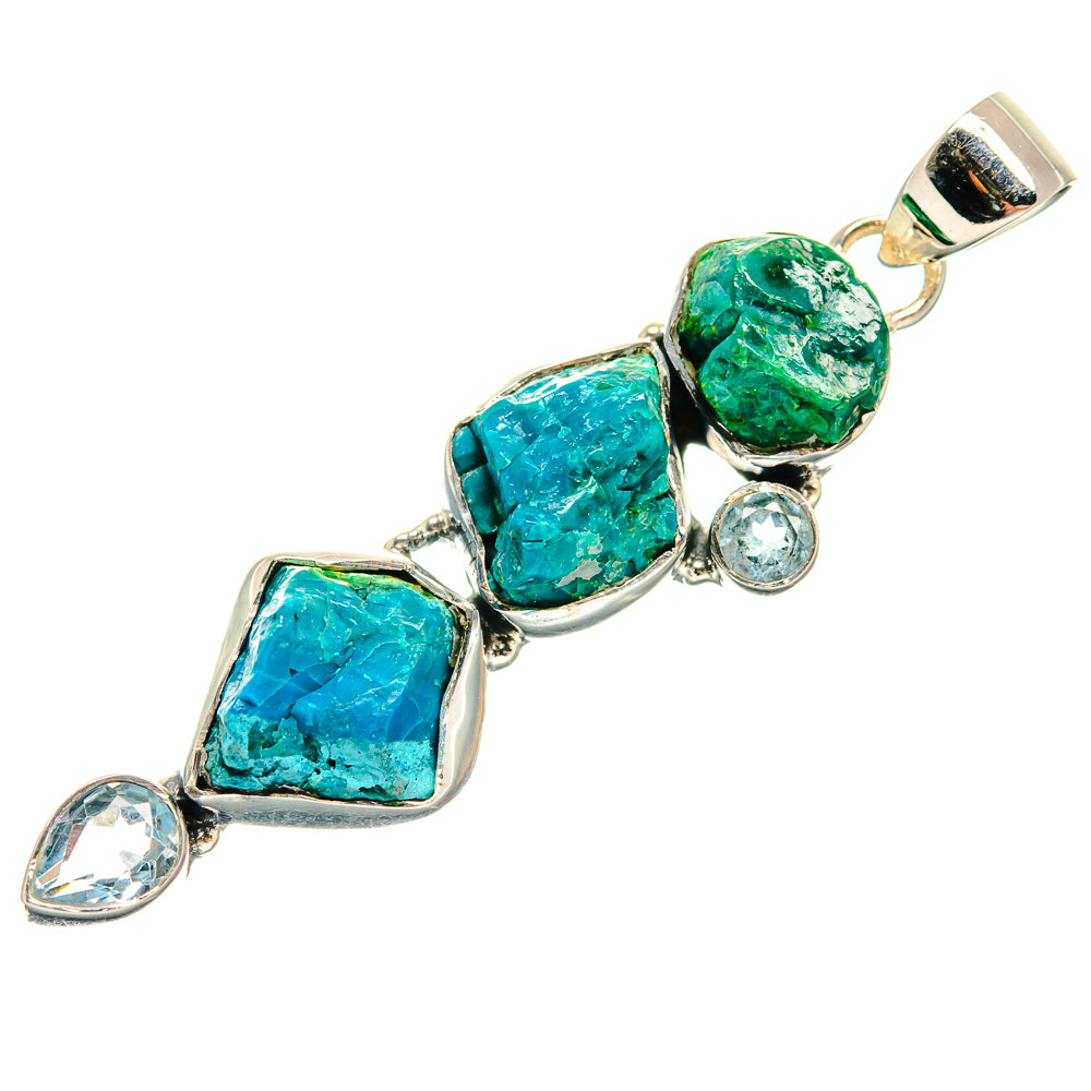 Chrysocolla Pendants handcrafted by Ana Silver Co - PD25006 - Photo 2