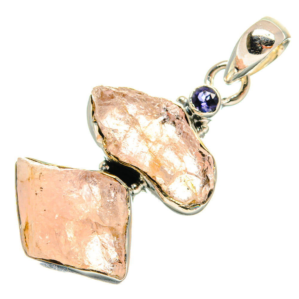 Rose Quartz Pendants handcrafted by Ana Silver Co - PD25012 - Photo 2