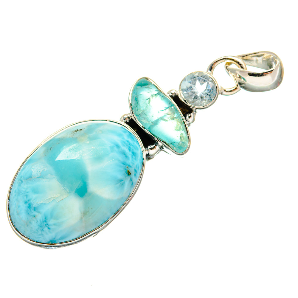 Larimar Pendants handcrafted by Ana Silver Co - PD25036 - Photo 2
