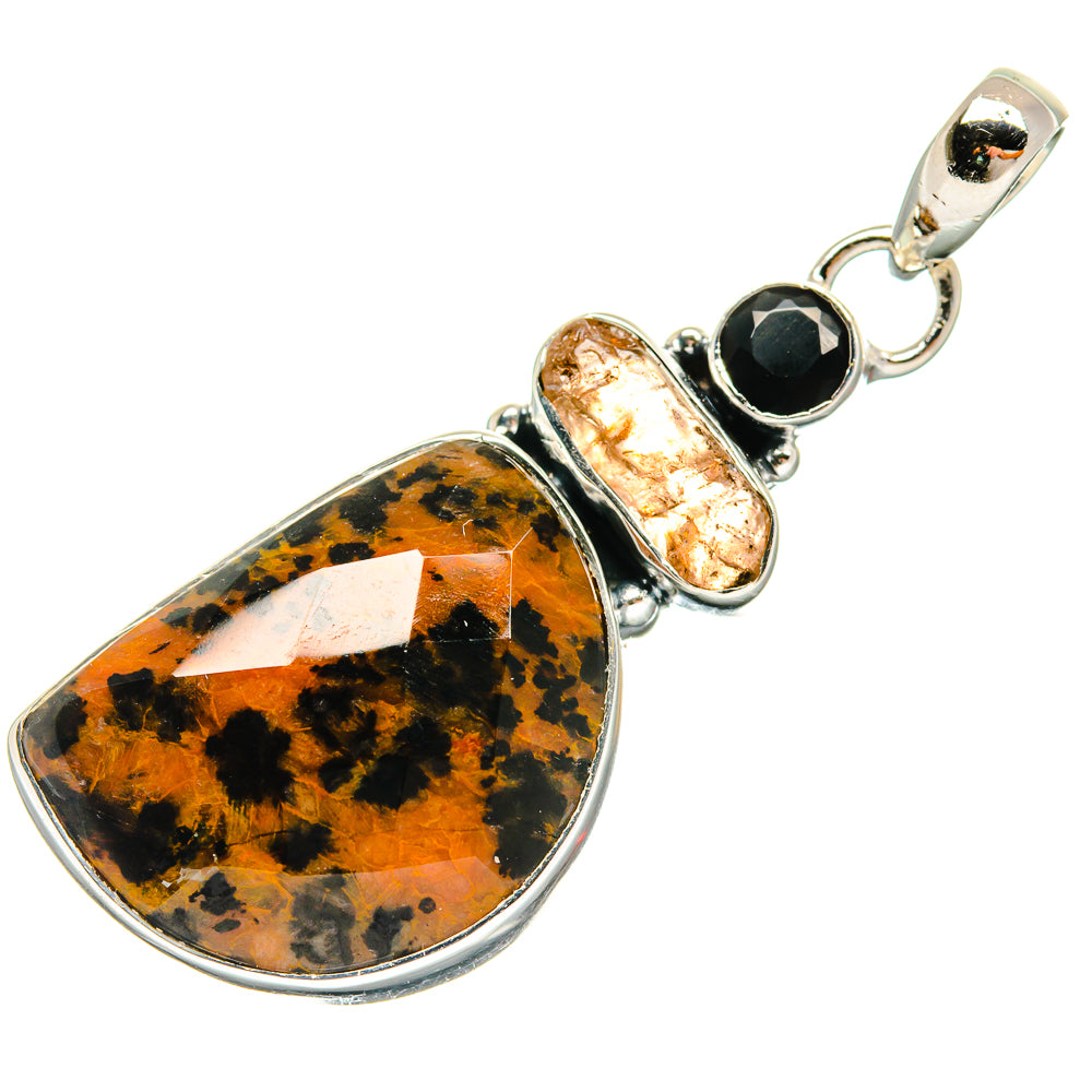 Palm Wood Jasper Pendants handcrafted by Ana Silver Co - PD25143 - Photo 2