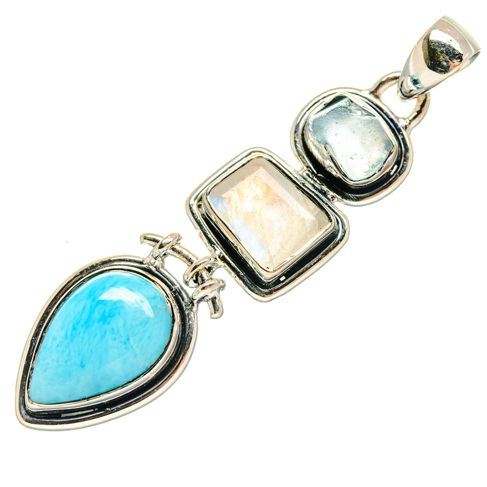 Larimar Pendants handcrafted by Ana Silver Co - PD25156 - Photo 2