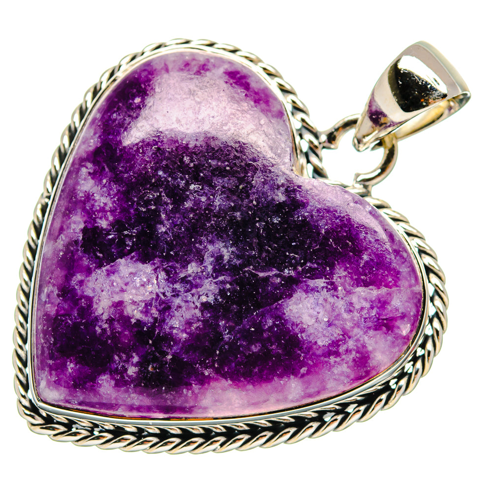 Lepidolite Pendants handcrafted by Ana Silver Co - PD25232 - Photo 2
