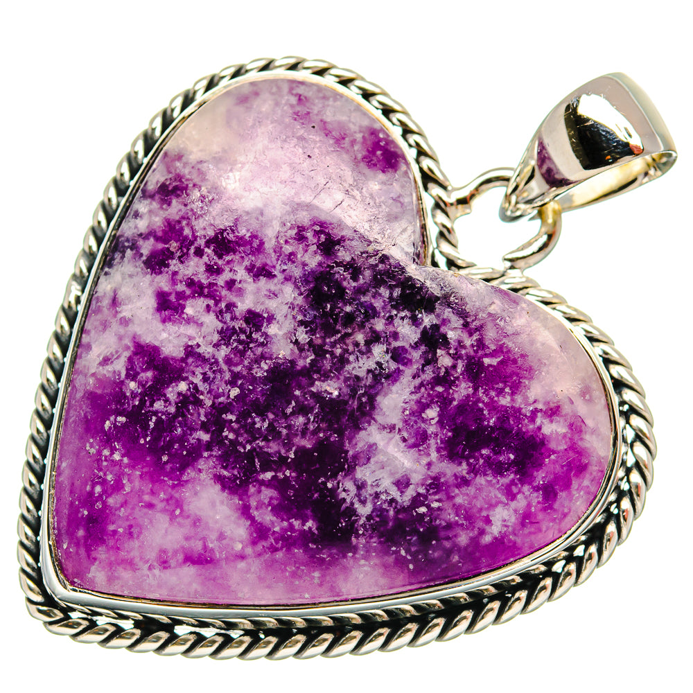 Lepidolite Pendants handcrafted by Ana Silver Co - PD25251 - Photo 2