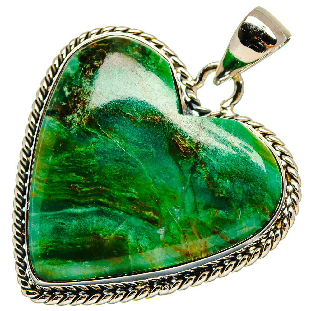 Peruvian Opal Pendants handcrafted by Ana Silver Co - PD25286 - Photo 2