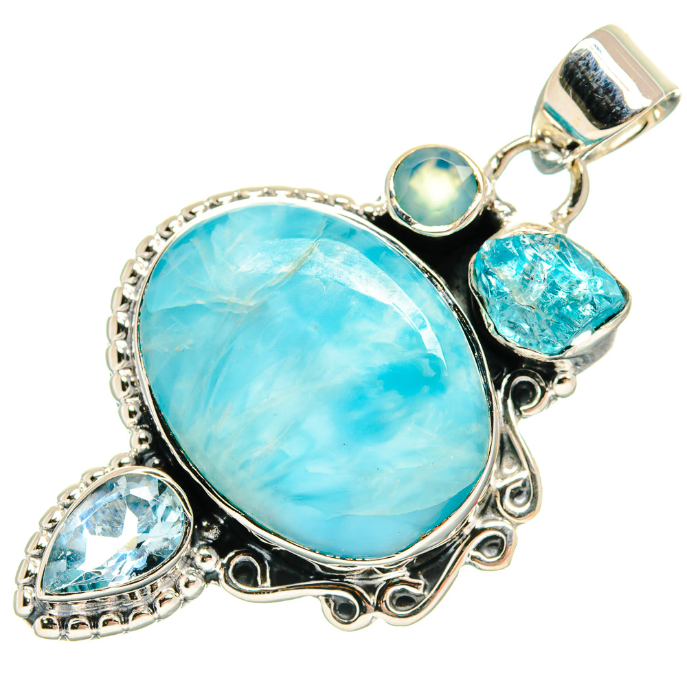 Larimar Pendants handcrafted by Ana Silver Co - PD25292 - Photo 2