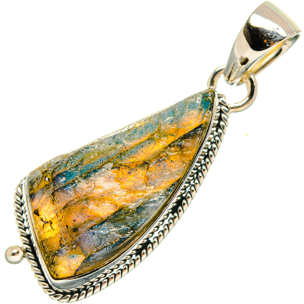 Labradorite Pendants handcrafted by Ana Silver Co - PD25298 - Photo 2