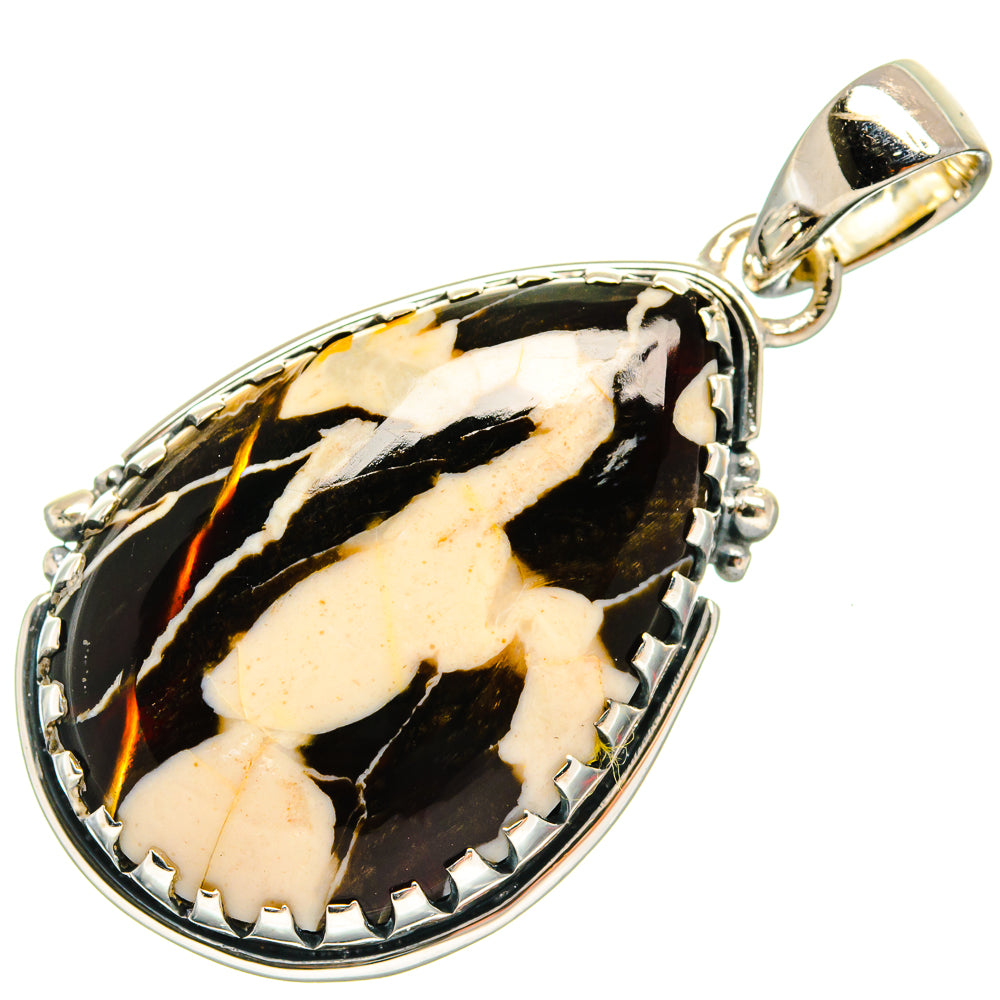 Peanut Wood Jasper Pendants handcrafted by Ana Silver Co - PD25308 - Photo 2
