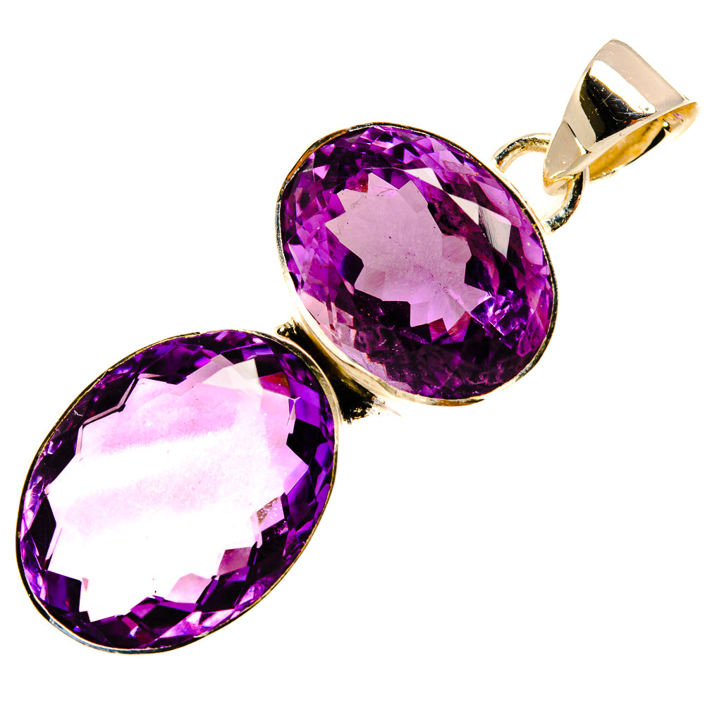 Amethyst Pendants handcrafted by Ana Silver Co - PD25373 - Photo 2