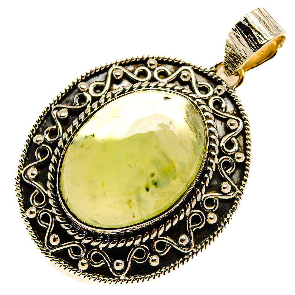 Prehnite Pendants handcrafted by Ana Silver Co - PD25378 - Photo 2