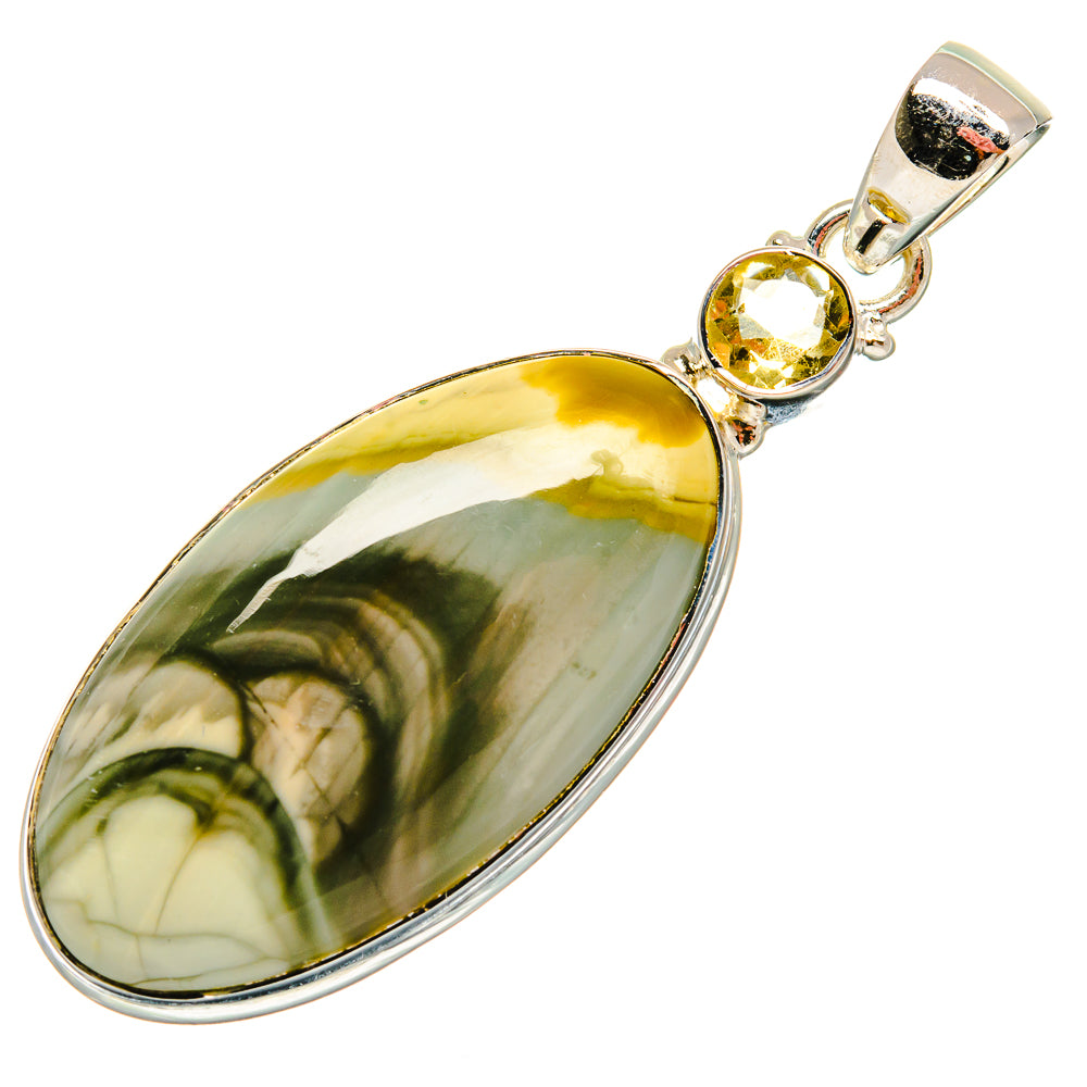 Polychrome Jasper Pendants handcrafted by Ana Silver Co - PD25410 - Photo 2