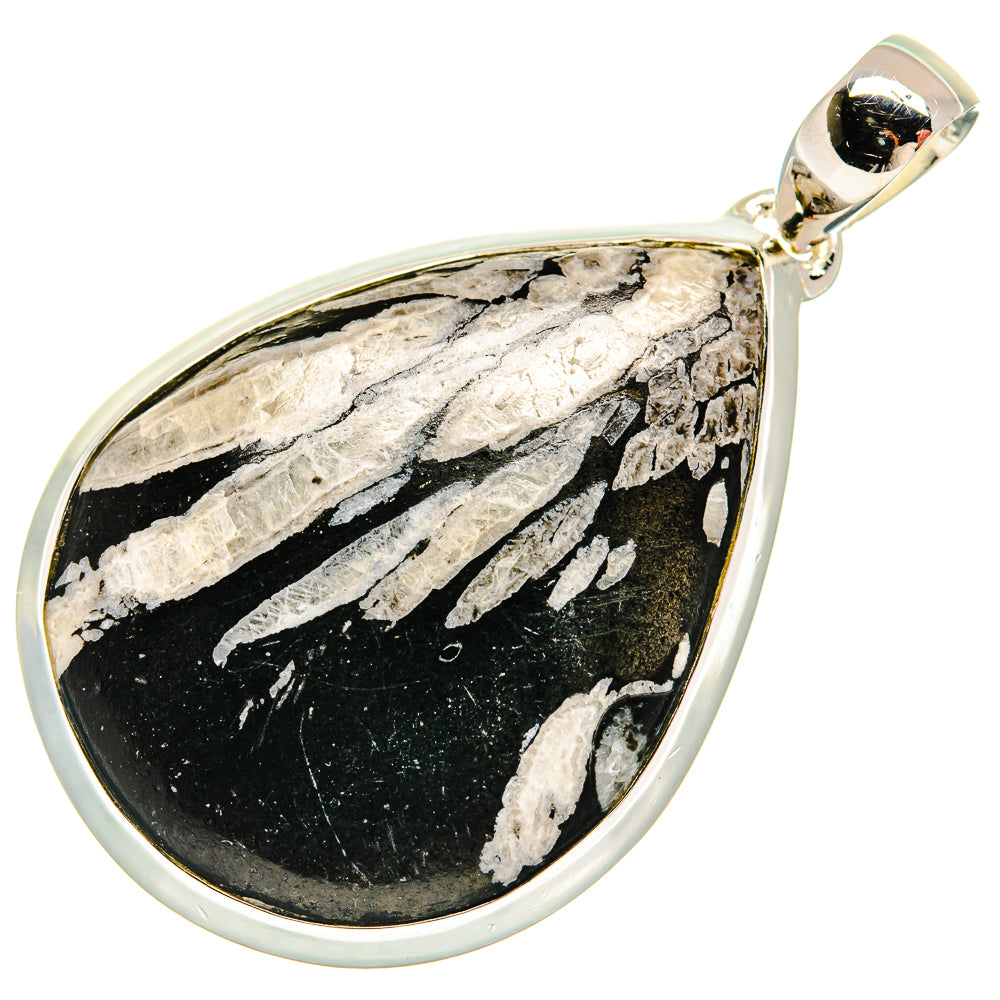 Chrysanthemum Stone Pendants handcrafted by Ana Silver Co - PD25539 - Photo 2