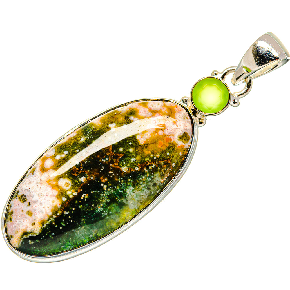 Ocean Jasper Pendants handcrafted by Ana Silver Co - PD25540 - Photo 2