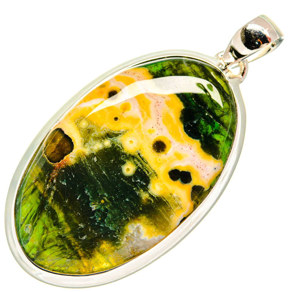Ocean Jasper Pendants handcrafted by Ana Silver Co - PD25562 - Photo 2