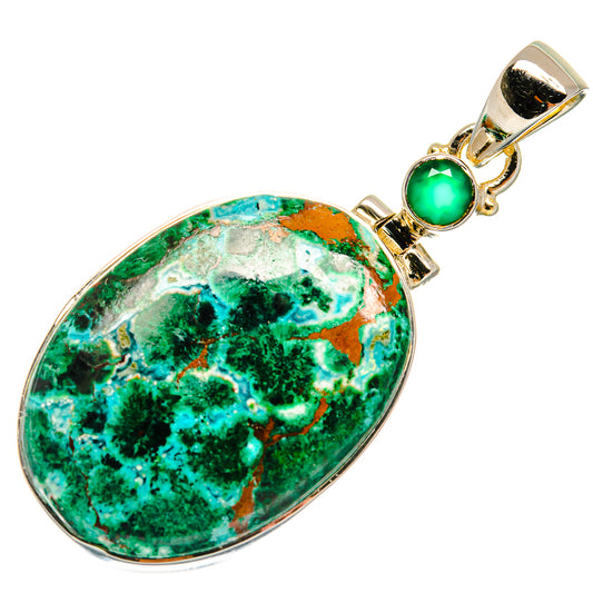 Chrysocolla Pendants handcrafted by Ana Silver Co - PD25565 - Photo 2