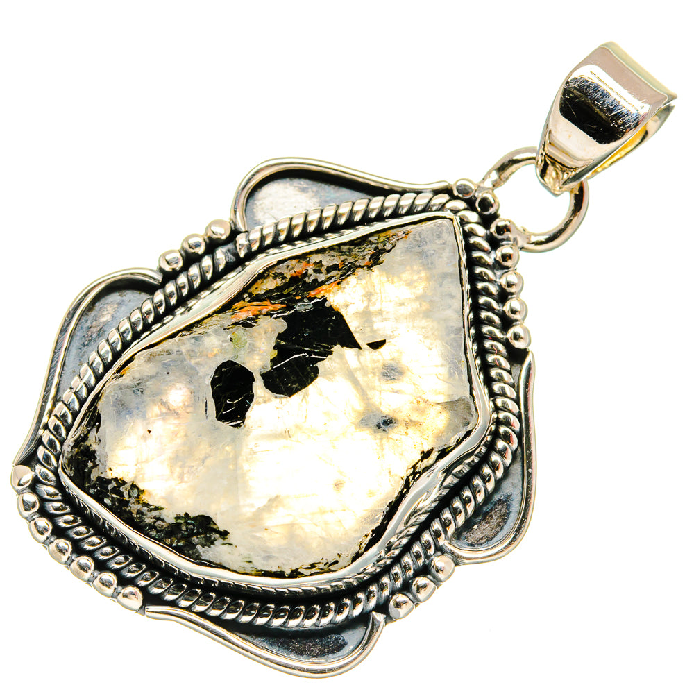 Rainbow Moonstone Pendants handcrafted by Ana Silver Co - PD25592 - Photo 2