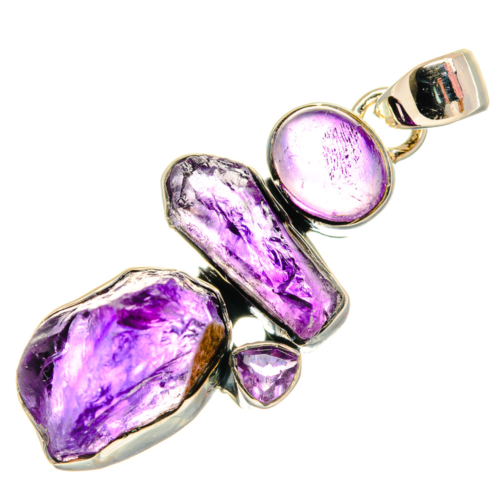 Amethyst Pendants handcrafted by Ana Silver Co - PD25606 - Photo 2