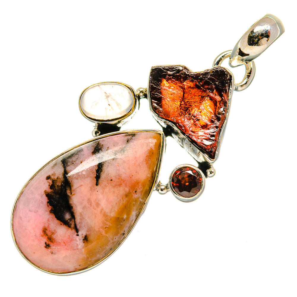 Rhodonite Pendants handcrafted by Ana Silver Co - PD25658 - Photo 2
