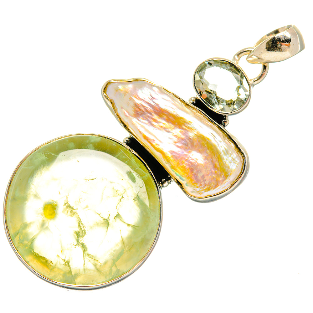 Prehnite Pendants handcrafted by Ana Silver Co - PD25666 - Photo 2