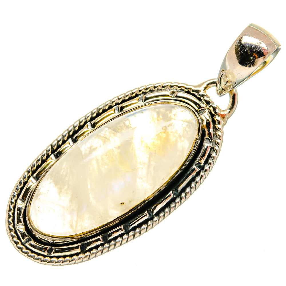 Rainbow Moonstone Pendants handcrafted by Ana Silver Co - PD25688 - Photo 2