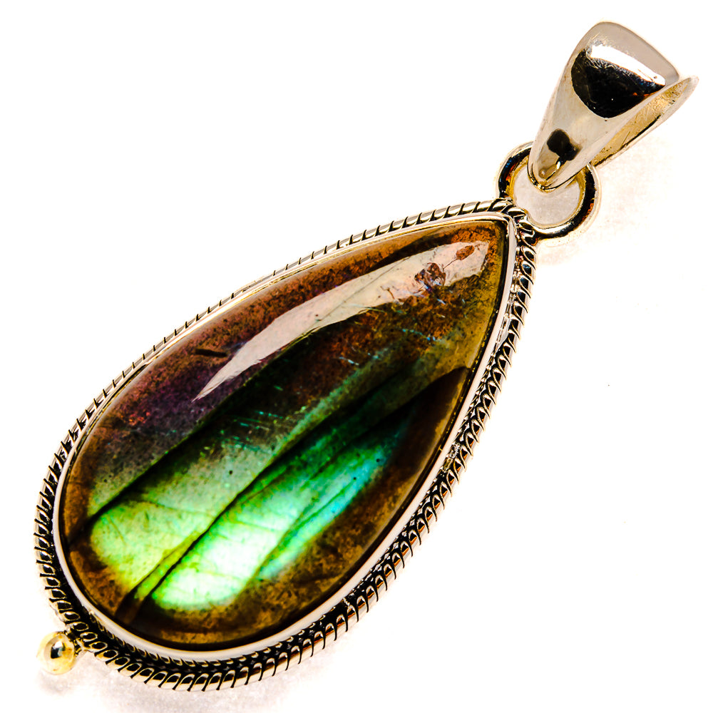 Labradorite Pendants handcrafted by Ana Silver Co - PD25693 - Photo 2