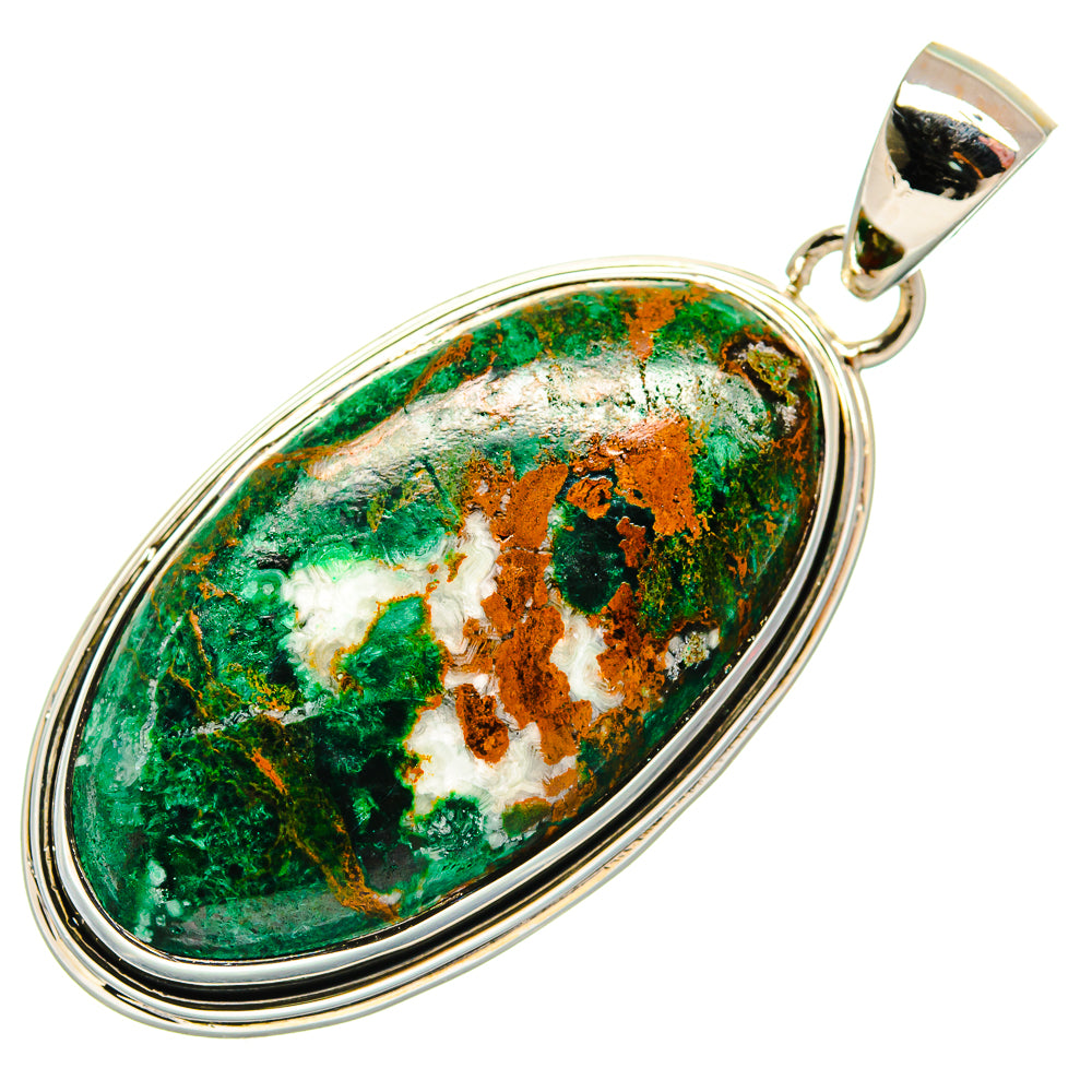 Chrysocolla Pendants handcrafted by Ana Silver Co - PD25718 - Photo 2
