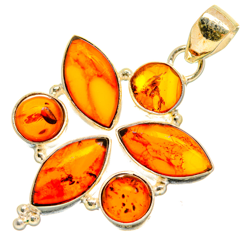 Baltic Amber Pendants handcrafted by Ana Silver Co - PD25761 - Photo 2