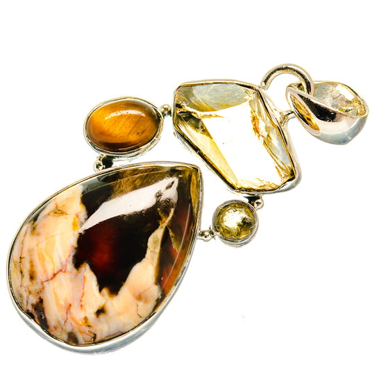 Peanut Wood Jasper Pendants handcrafted by Ana Silver Co - PD25769 - Photo 2