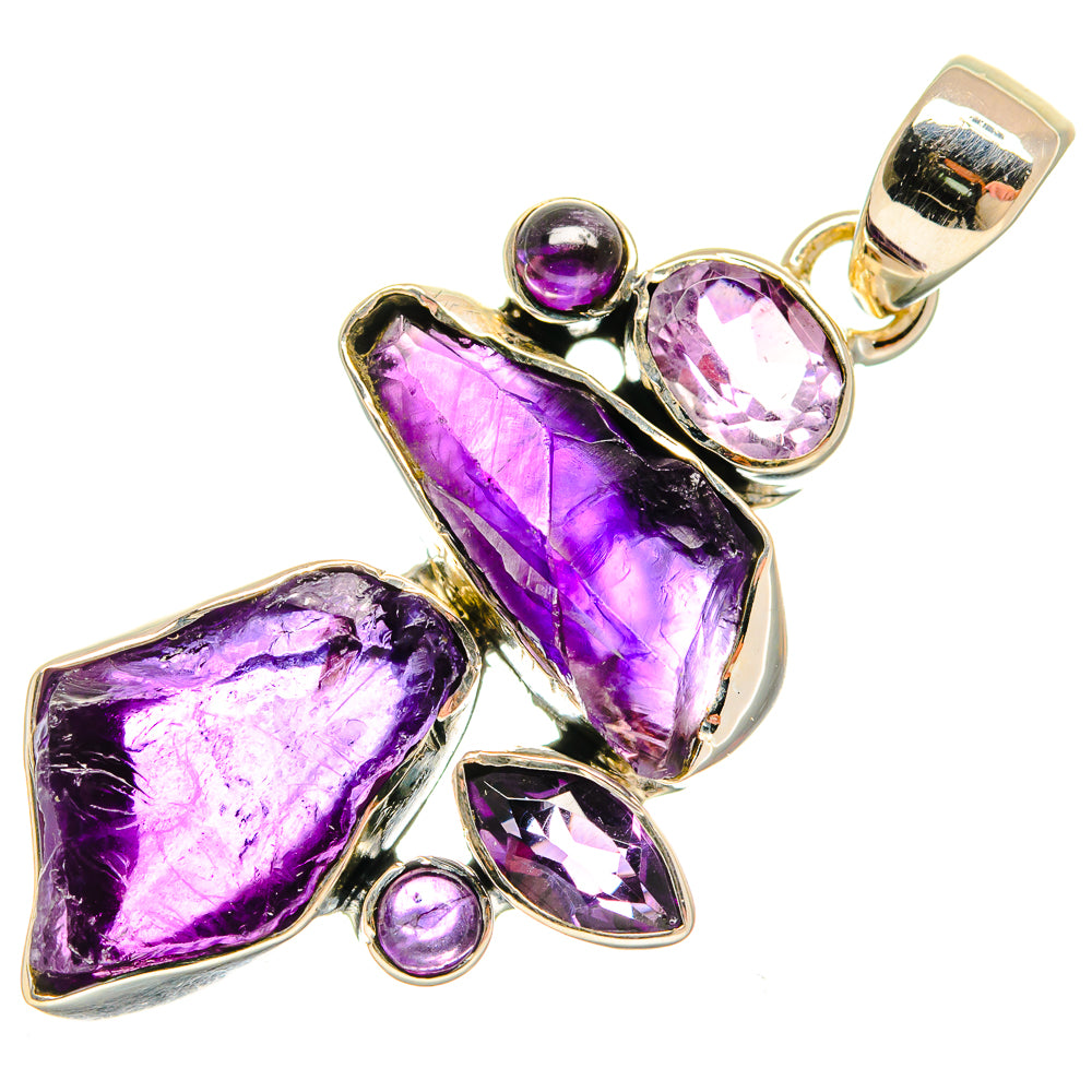 Amethyst Pendants handcrafted by Ana Silver Co - PD25774 - Photo 2