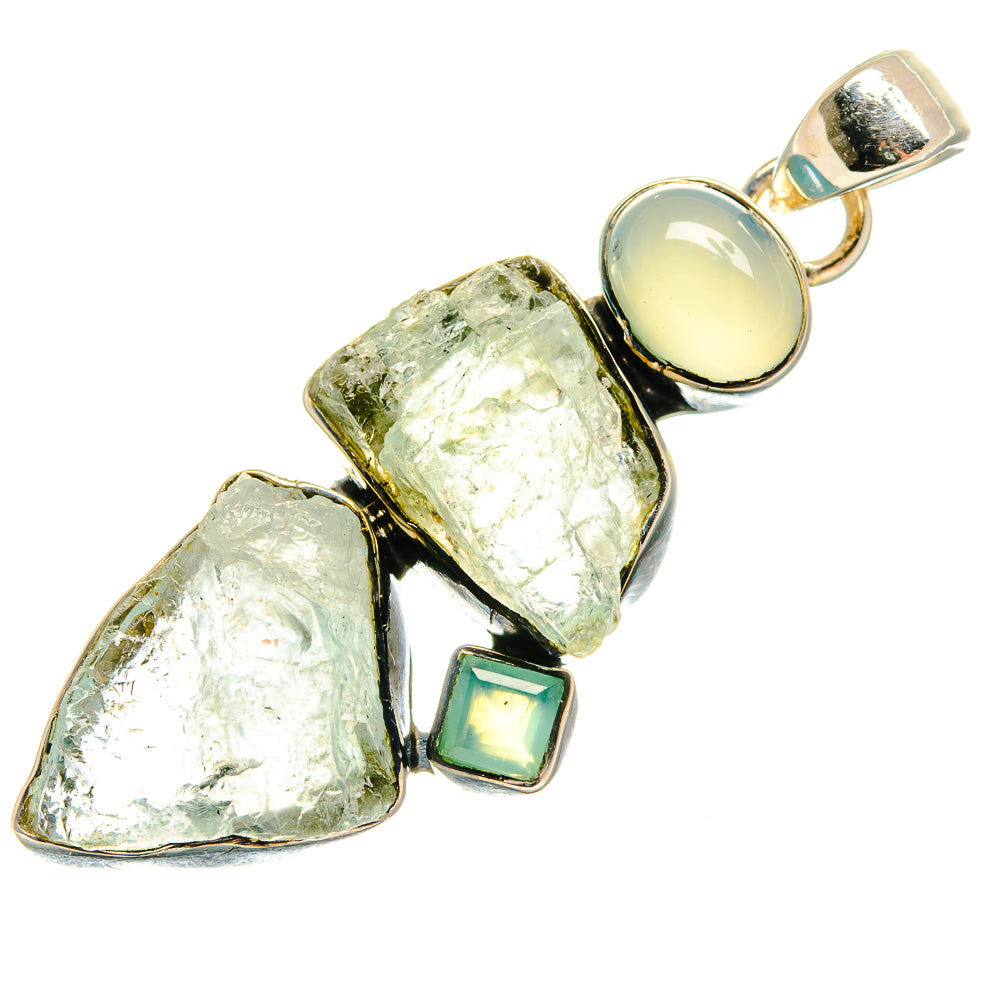Aquamarine Pendants handcrafted by Ana Silver Co - PD25781 - Photo 2