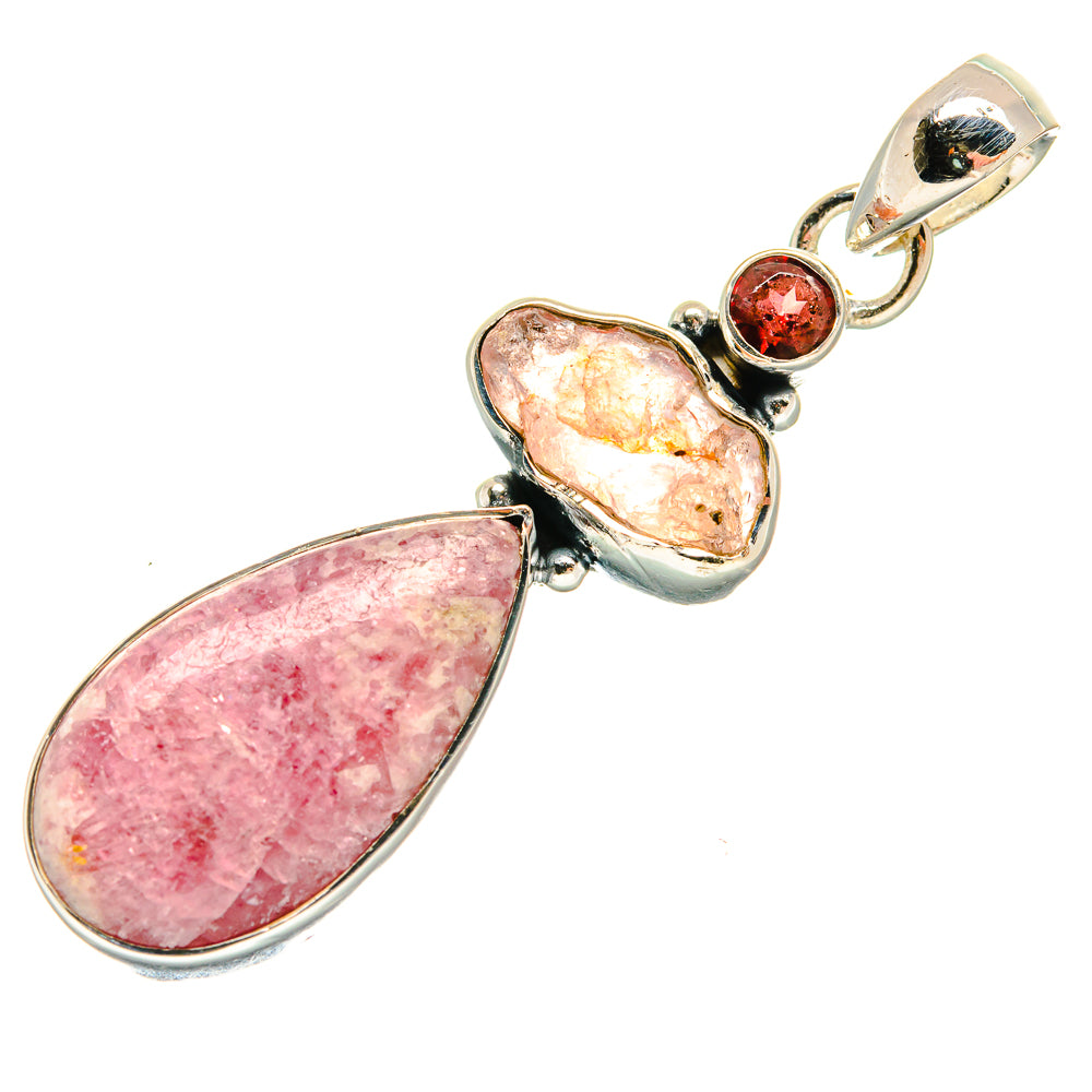 Rhodochrosite Pendants handcrafted by Ana Silver Co - PD25790 - Photo 2