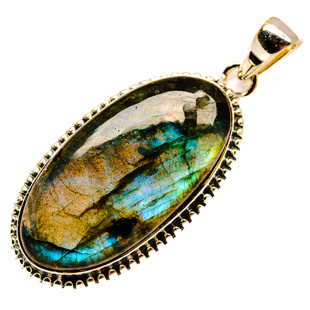 Labradorite Pendants handcrafted by Ana Silver Co - PD25830 - Photo 2