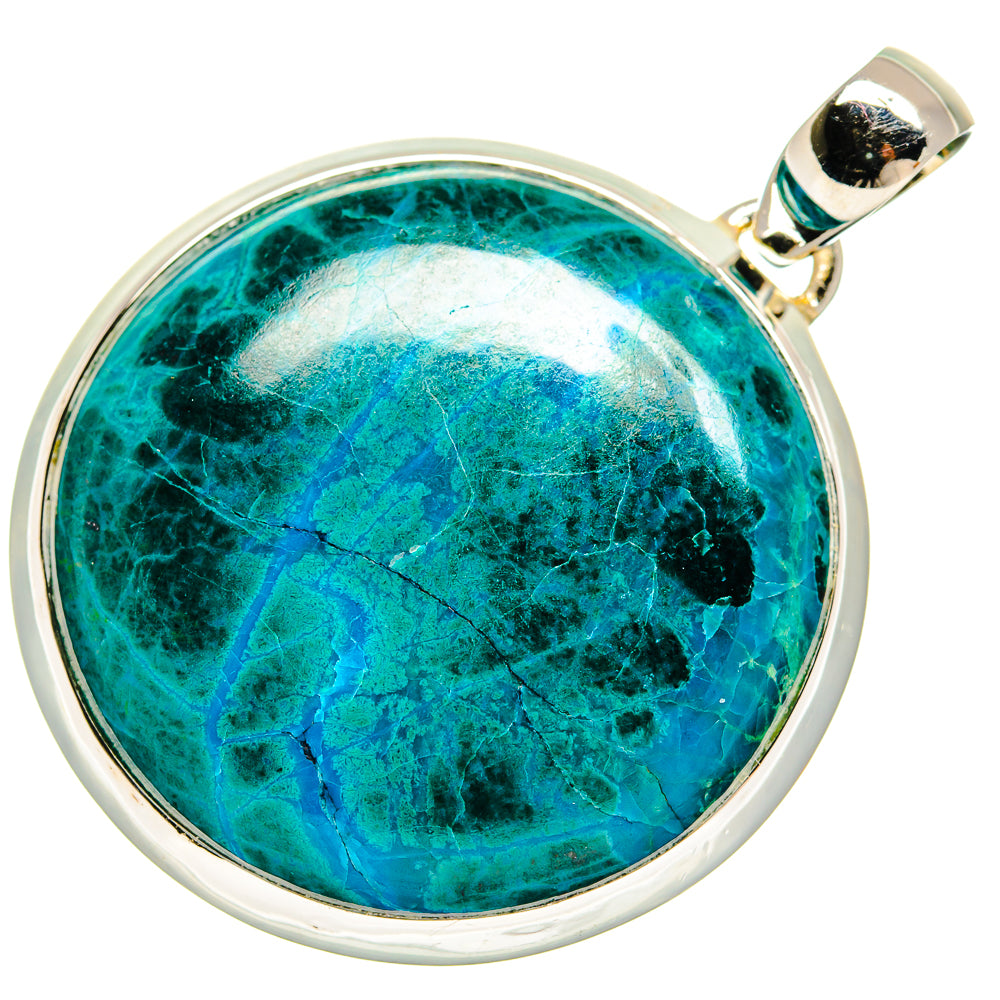 Chrysocolla Pendants handcrafted by Ana Silver Co - PD25843 - Photo 2