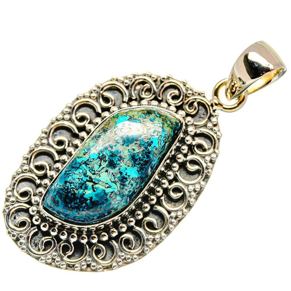 Shattuckite Pendants handcrafted by Ana Silver Co - PD25893 - Photo 2
