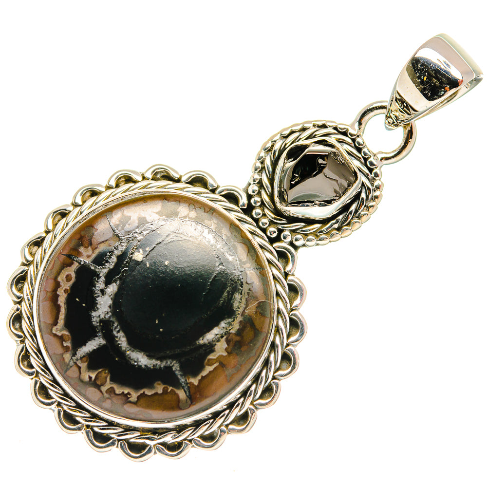 Septarian Geode Pendants handcrafted by Ana Silver Co - PD25907 - Photo 2
