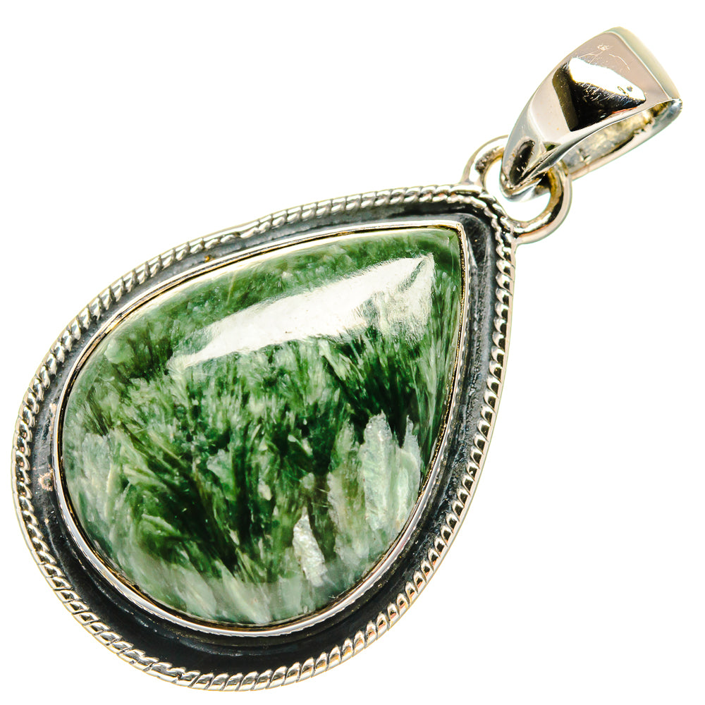 Seraphinite Pendants handcrafted by Ana Silver Co - PD25983 - Photo 2