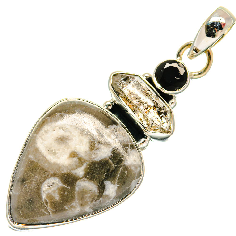 Ocean Jasper Pendants handcrafted by Ana Silver Co - PD25993 - Photo 2