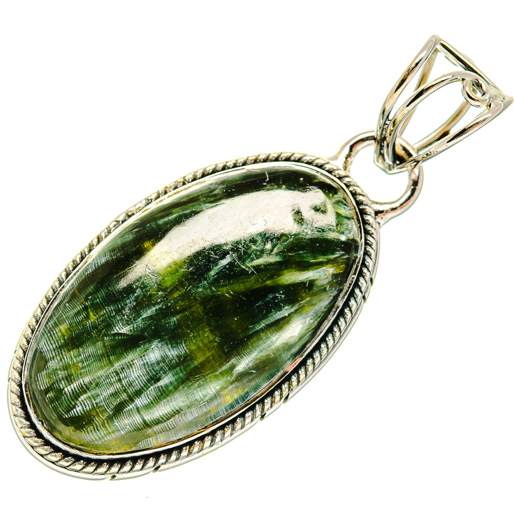 Seraphinite Pendants handcrafted by Ana Silver Co - PD26242 - Photo 2