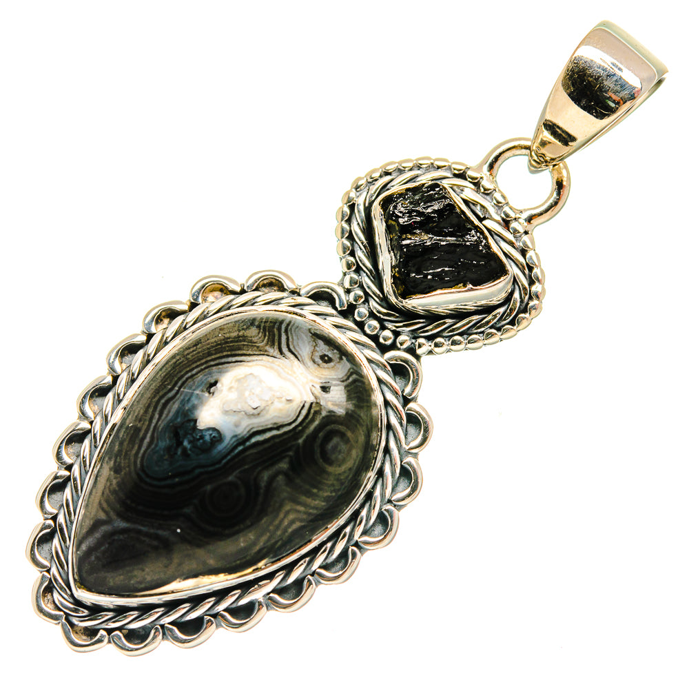 Psilomelane Pendants handcrafted by Ana Silver Co - PD26271 - Photo 2