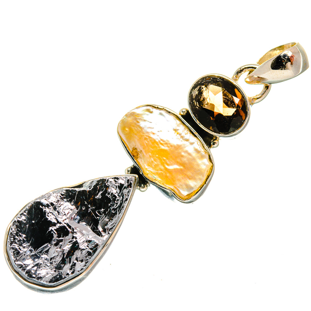Shungite Pendants handcrafted by Ana Silver Co - PD26276 - Photo 2