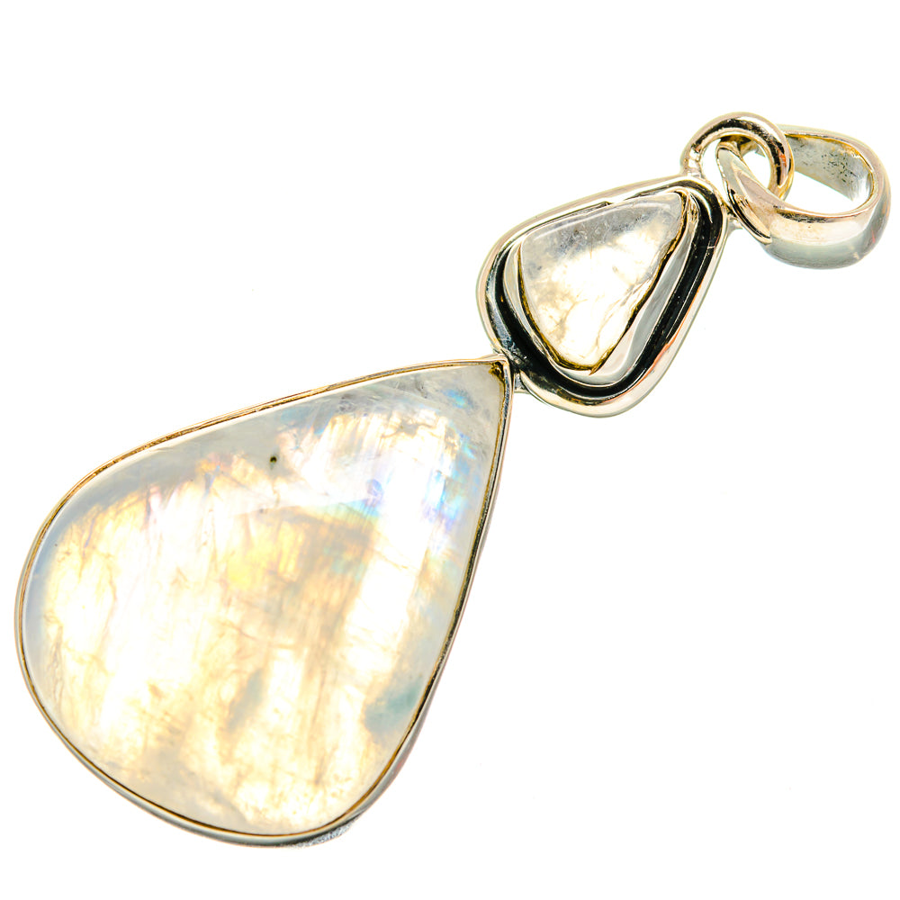 Rainbow Moonstone Pendants handcrafted by Ana Silver Co - PD26288 - Photo 2