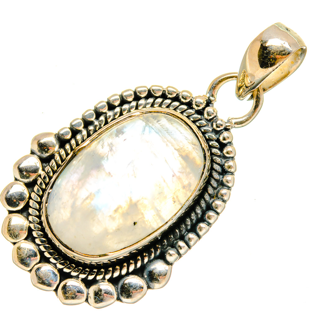 Rainbow Moonstone Pendants handcrafted by Ana Silver Co - PD26293 - Photo 2
