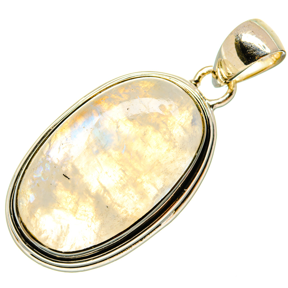 Rainbow Moonstone Pendants handcrafted by Ana Silver Co - PD26294 - Photo 2