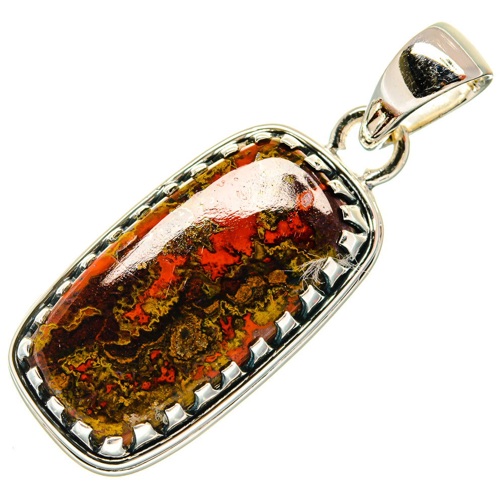 Moroccan Agate Pendants handcrafted by Ana Silver Co - PD26346 - Photo 2
