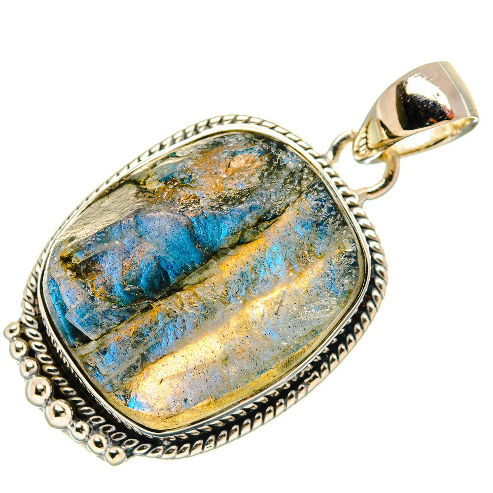 Labradorite Pendants handcrafted by Ana Silver Co - PD26349 - Photo 2