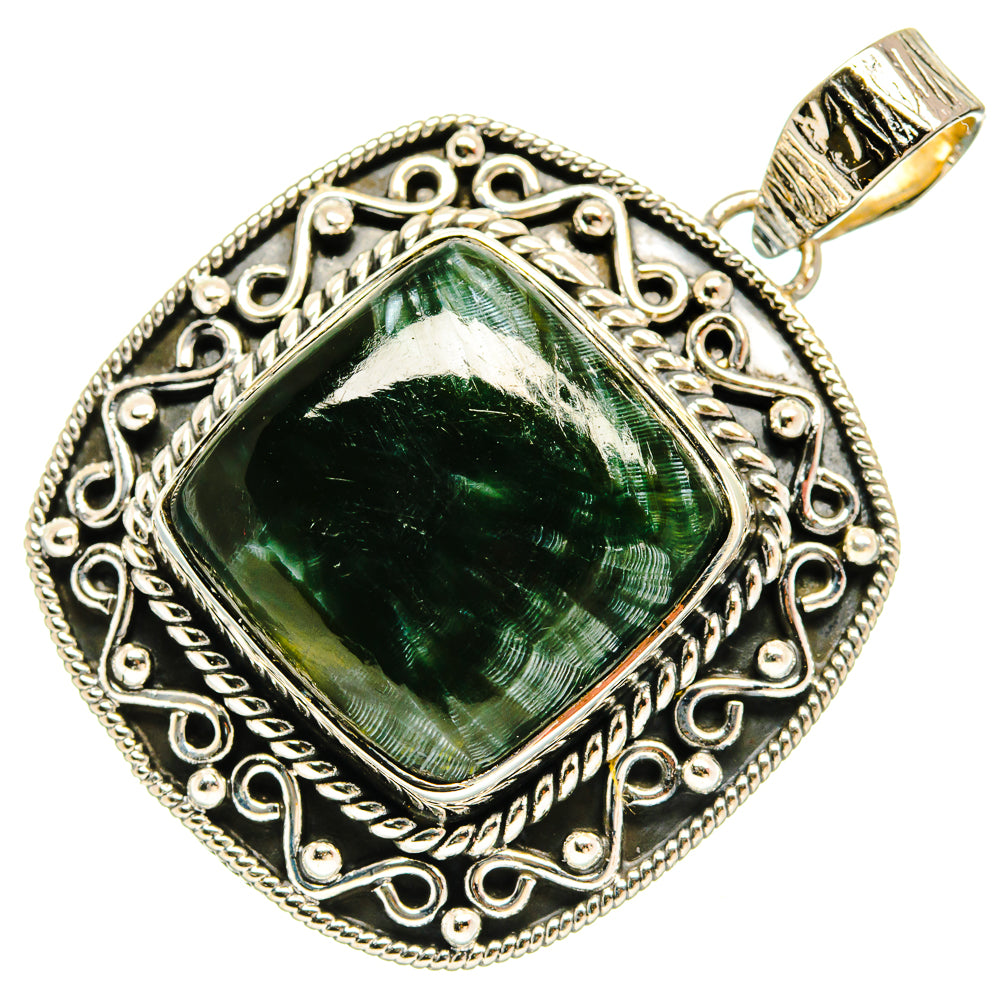 Seraphinite Pendants handcrafted by Ana Silver Co - PD26399 - Photo 2